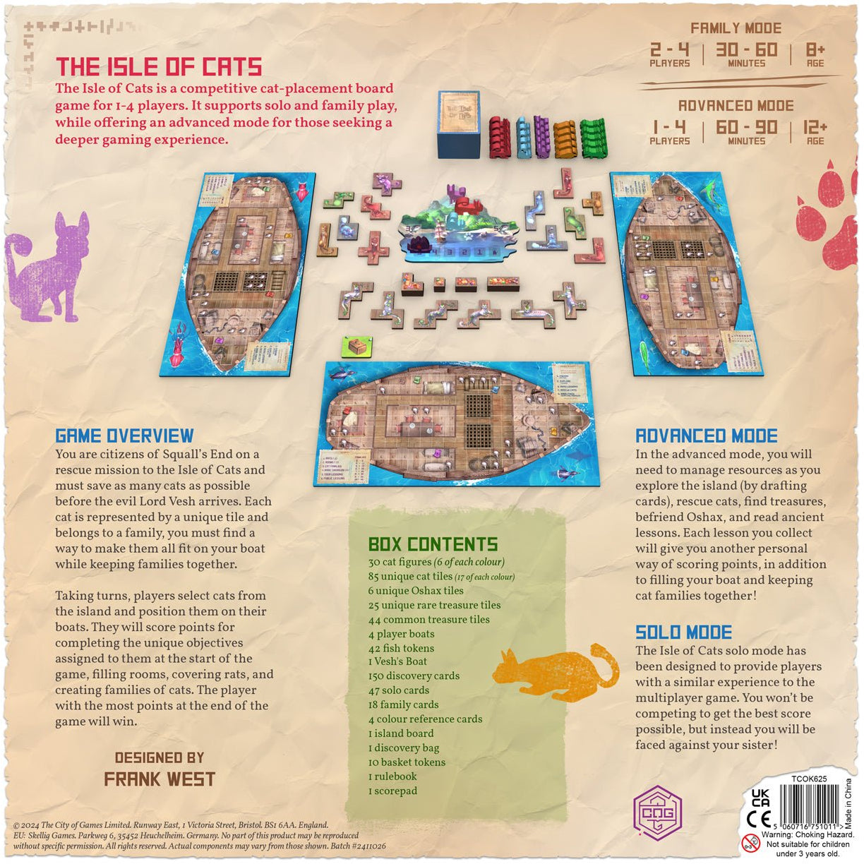 The Isle of Cats Board Game - The City of Games - 2