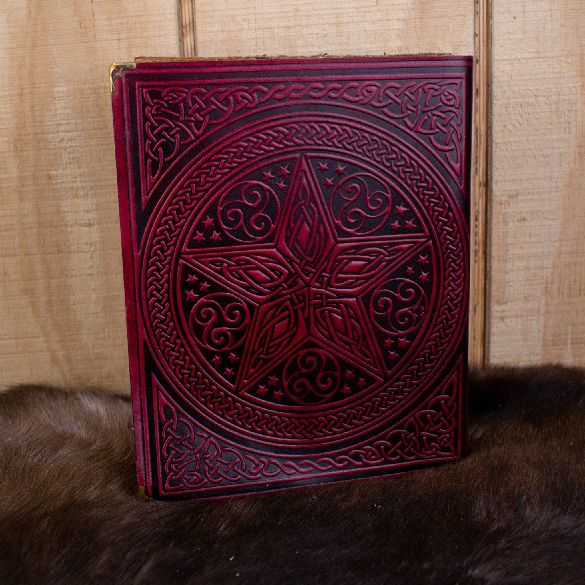 "The Pentacle" Red Spellbook Leather Journal - Misty Mountain Gaming - 3