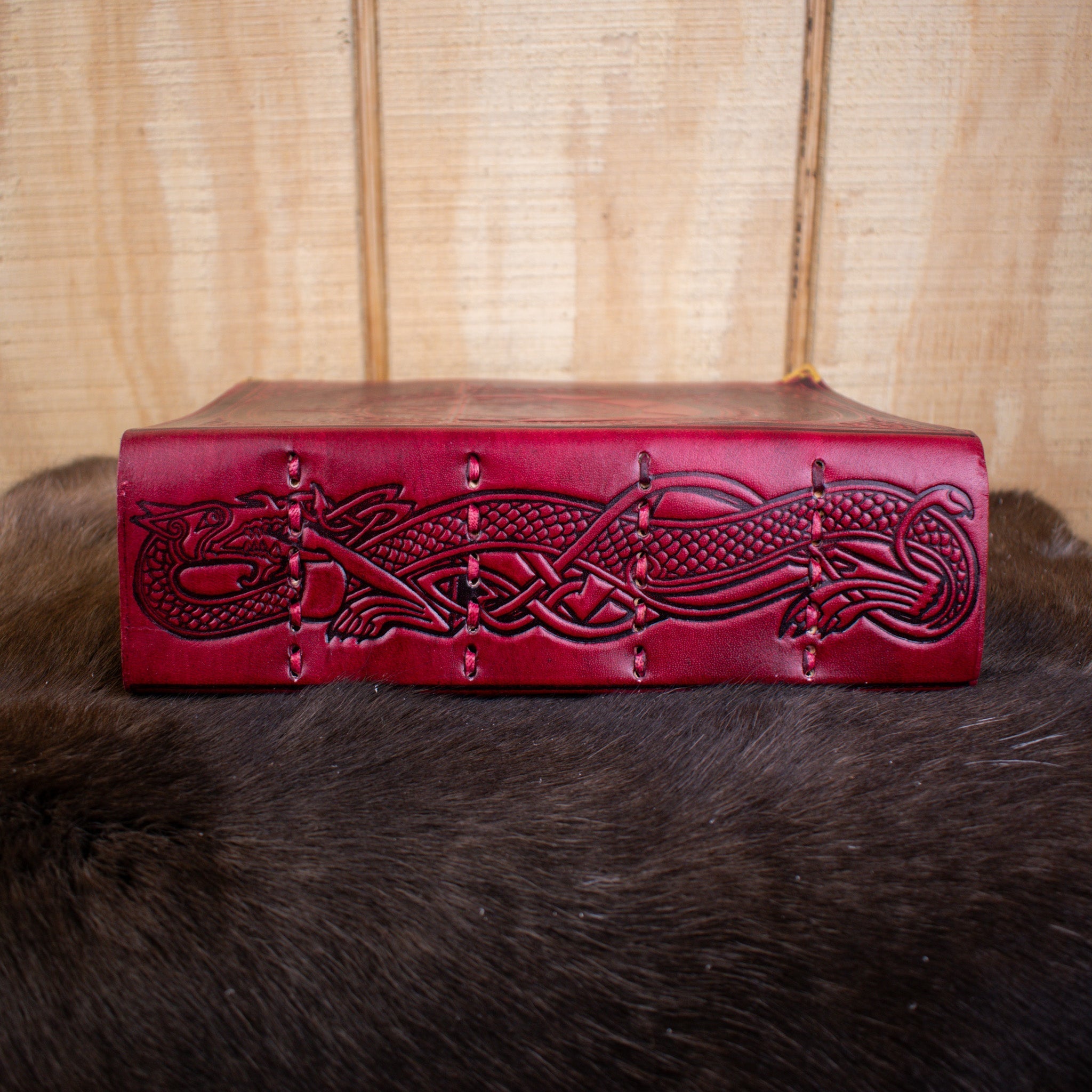 "The Pentacle" Red Spellbook Leather Journal - Misty Mountain Gaming - 4