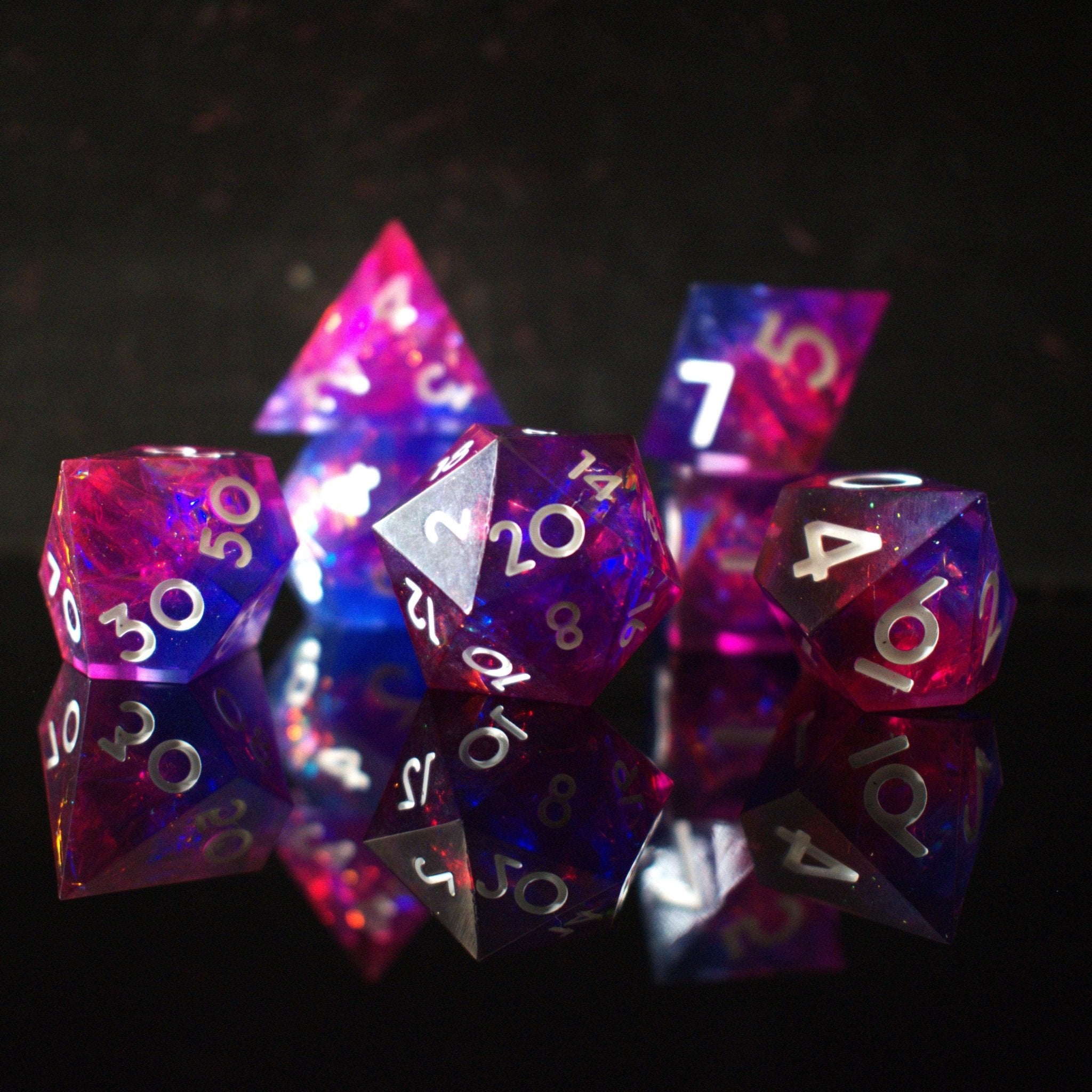 Thunderwave Sharp - Edged Resin Dice Set - Misty Mountain Gaming - 1