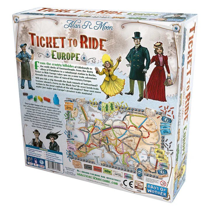 Ticket to Ride: Europe Board Game - Days of Wonder - 2