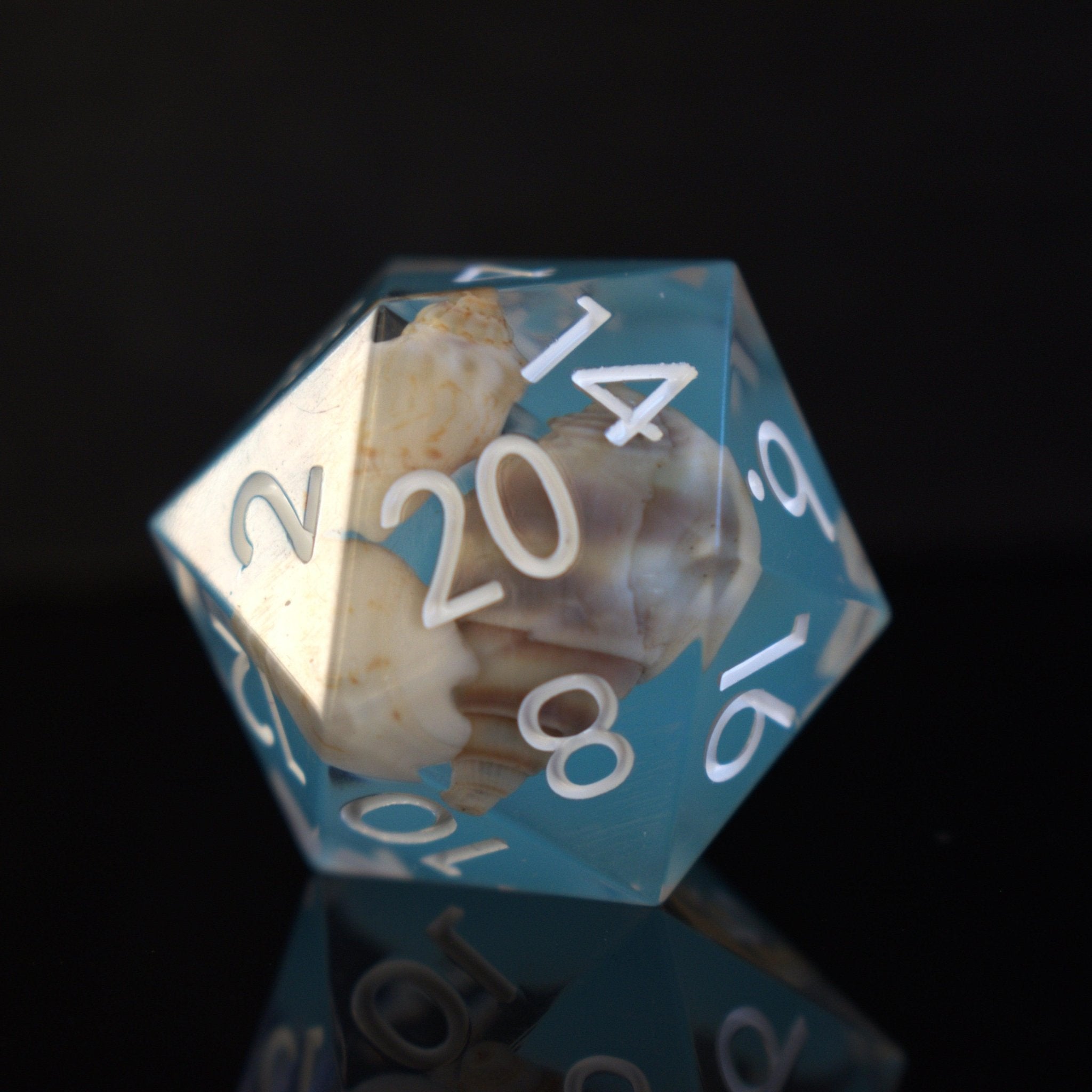 Tide Pool Sharp - Edged Resin Dice Set - Misty Mountain Gaming - 3