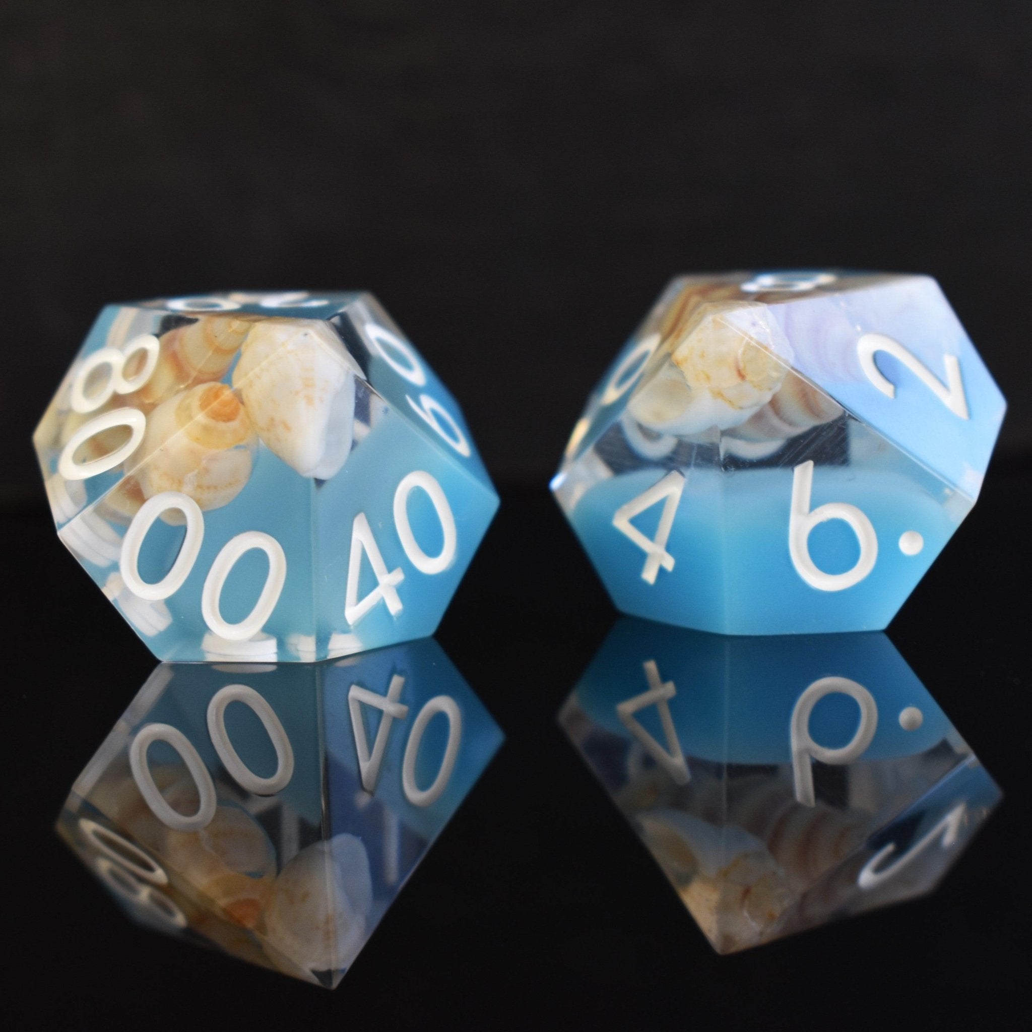 Tide Pool Sharp - Edged Resin Dice Set - Misty Mountain Gaming - 4