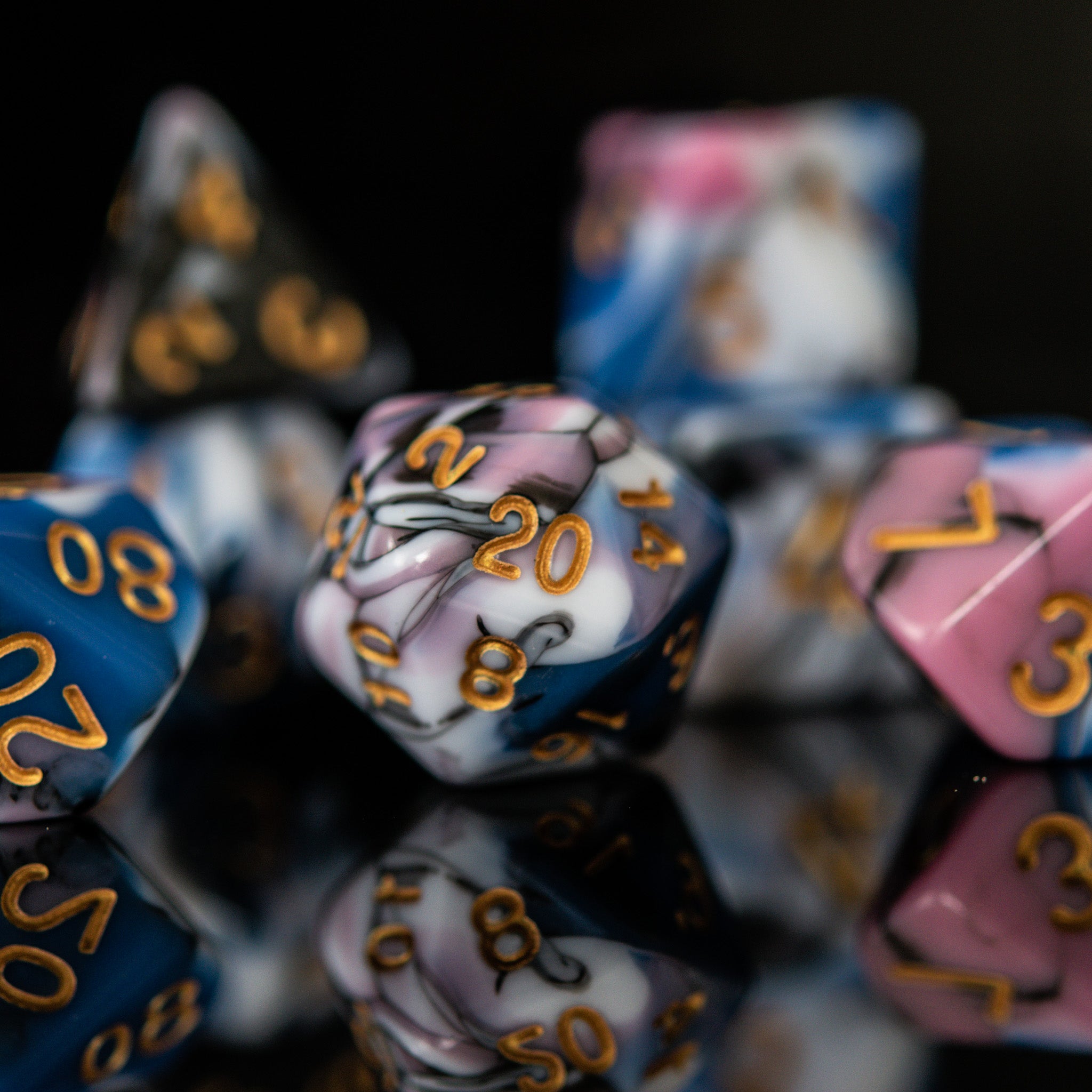 Twisted Dreams Acrylic Dice Set - Misty Mountain Gaming - 3