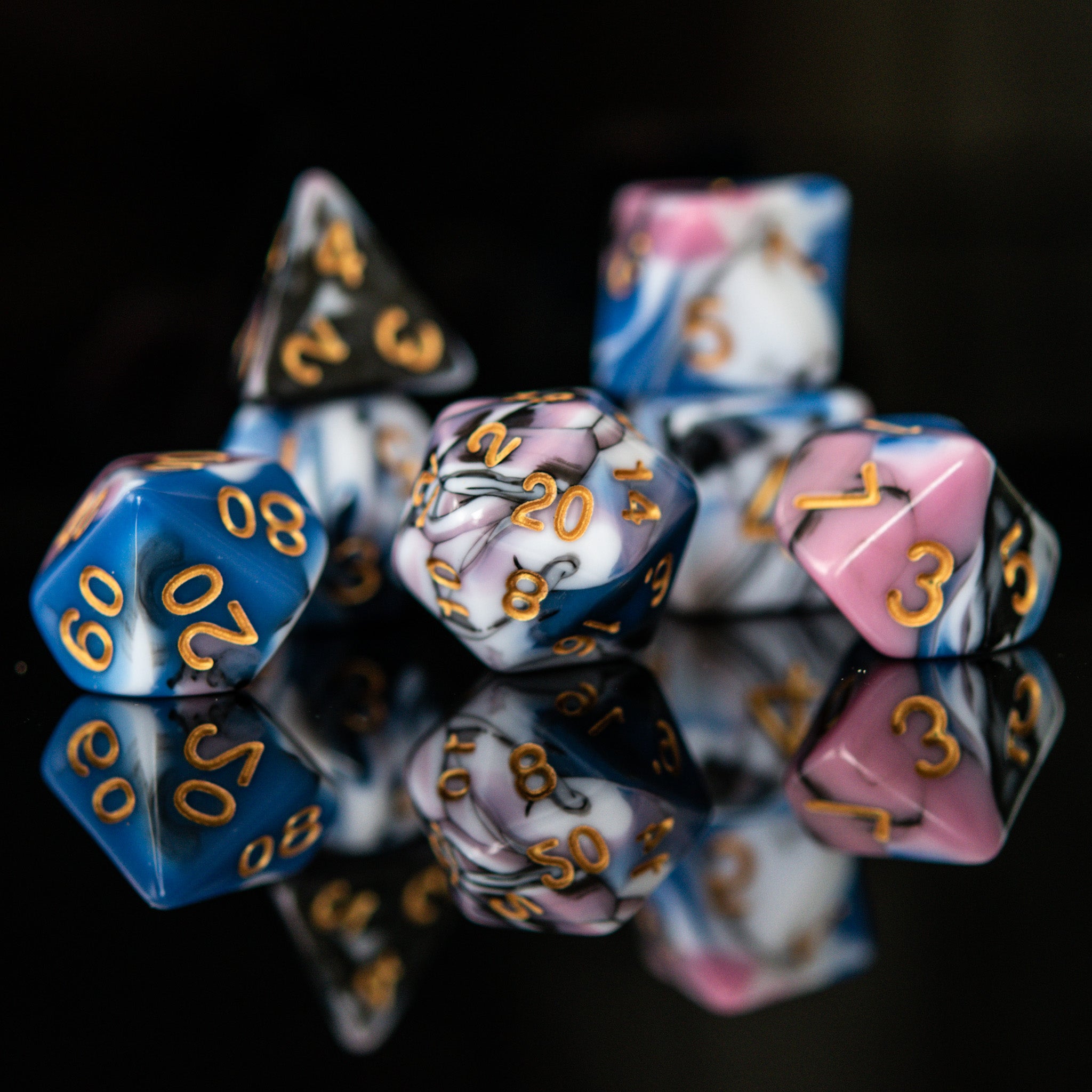 Twisted Dreams Acrylic Dice Set - Misty Mountain Gaming - 1