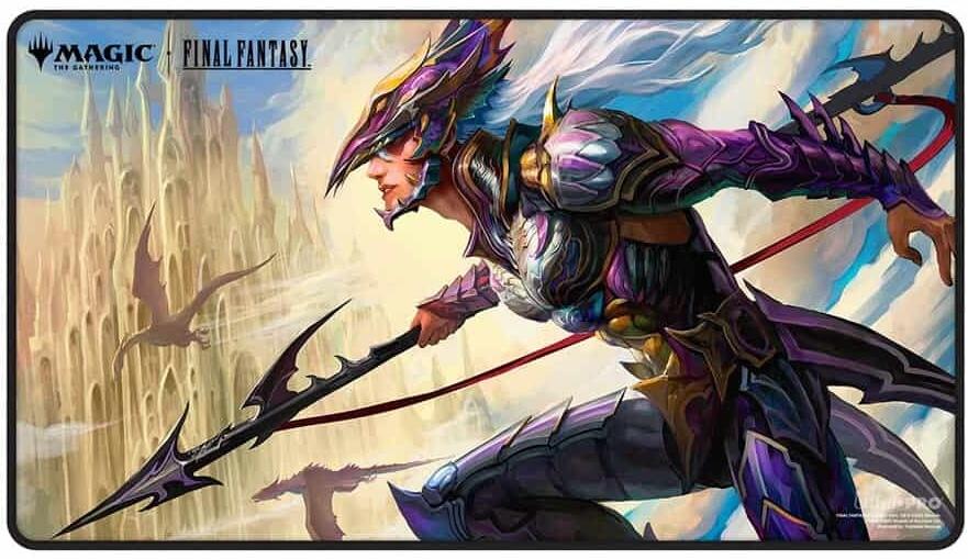Ultra PRO: Black Stitched Playmat - FINAL FANTASY Premium (X) Kain Traitorous Dragoon - Ultra PRO - 1