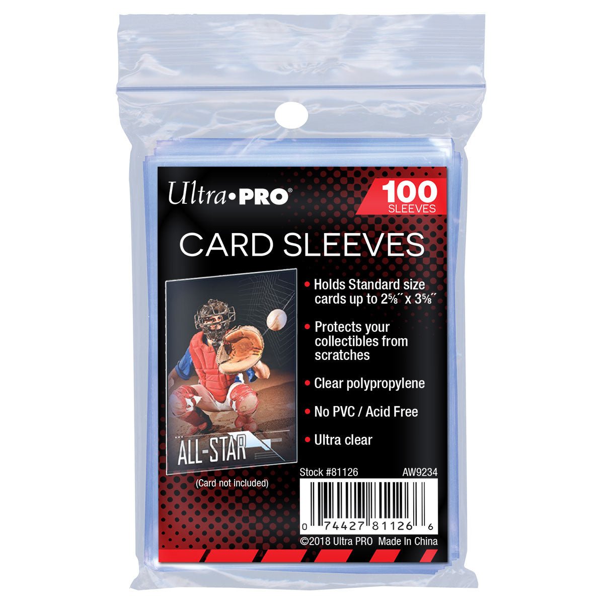 Ultra PRO Penny Sleeves - 2-1/2" X 3-1/2" Soft Card Sleeves - Ultra PRO - 1