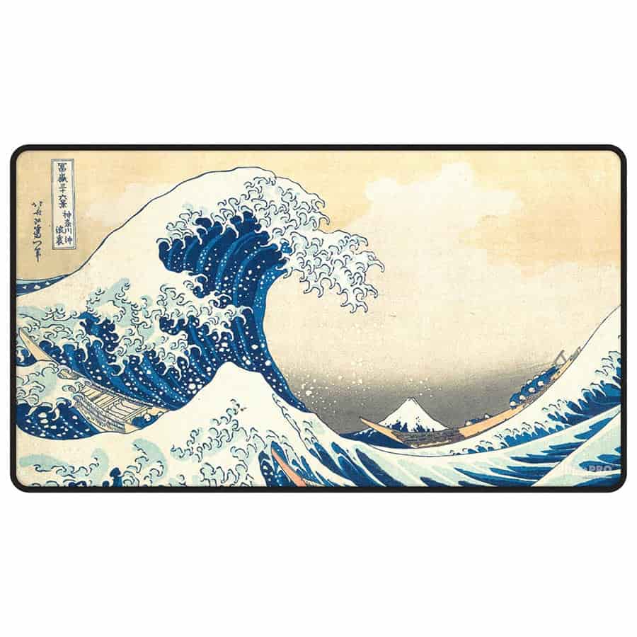 Ultra PRO The Great Wave Off Kanagawa Fine Art Black - Stitched Playmat - Ultra PRO - 1