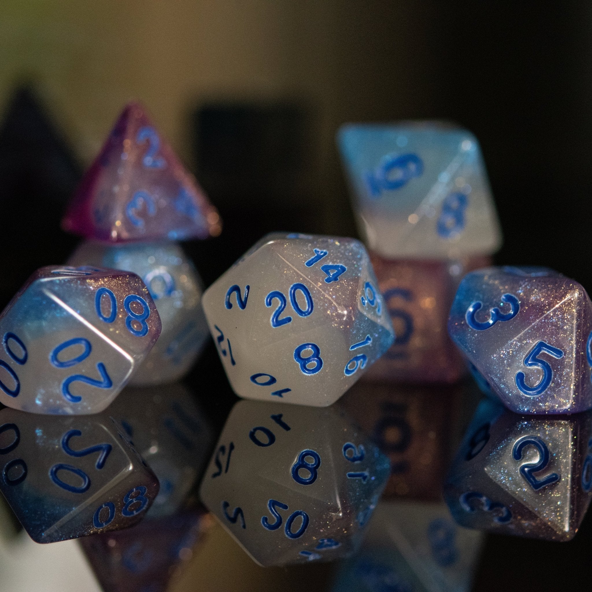 Unicorn Nebula Acrylic Dice Set - Misty Mountain Gaming - 1