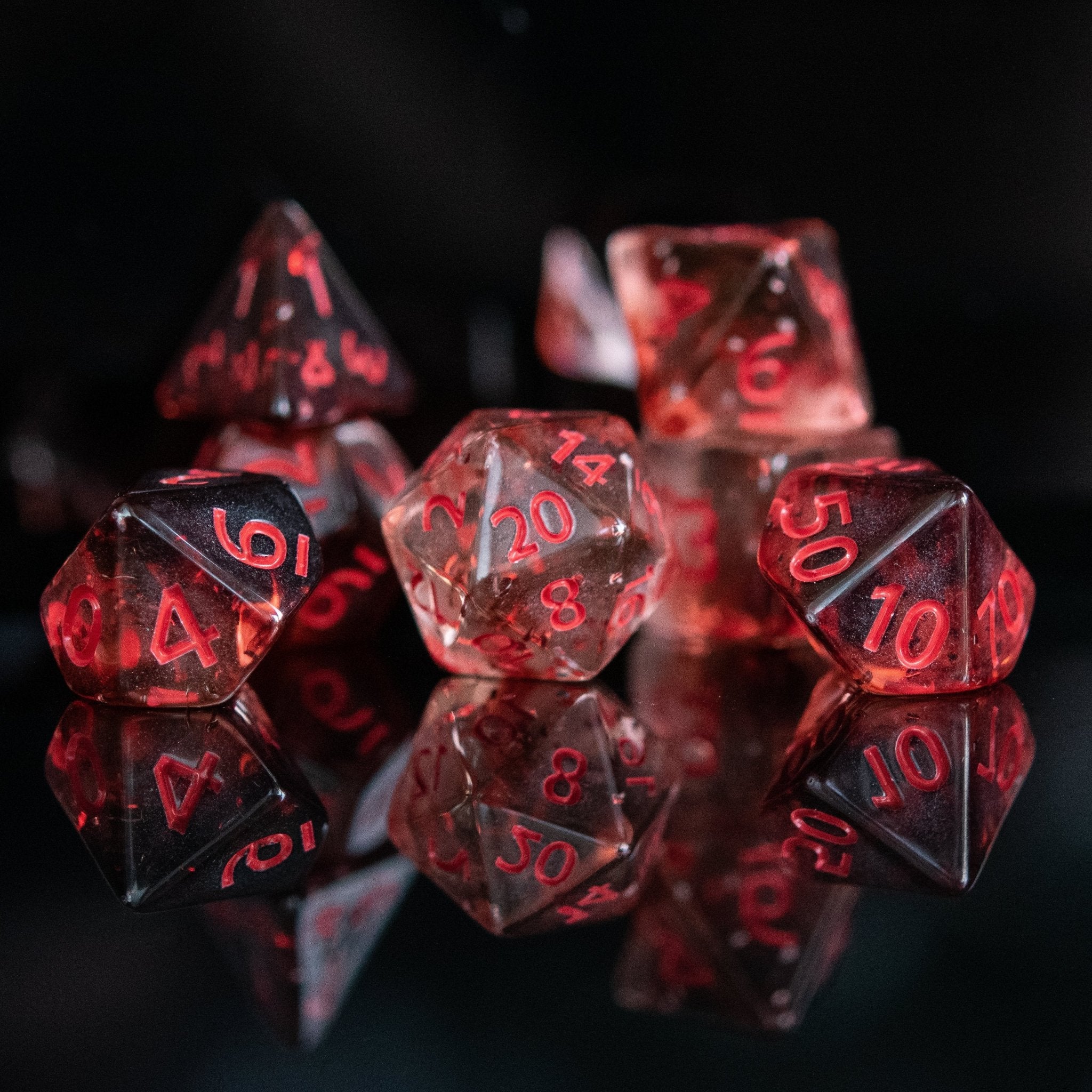 Vampira Acrylic Dice Set - Misty Mountain Gaming - 1