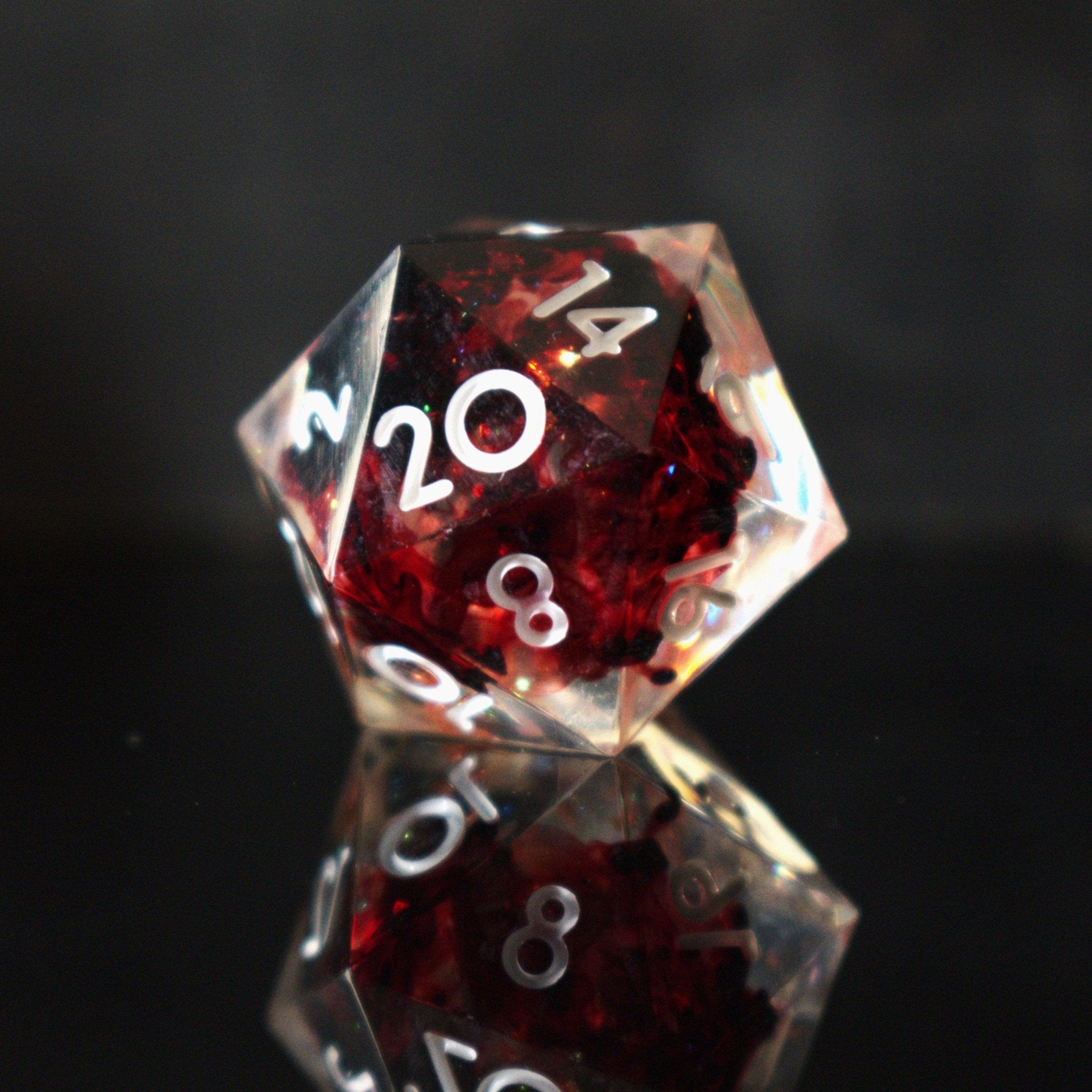 Vampiric Touch Sharp - Edged Resin Dice Set - Misty Mountain Gaming - 6