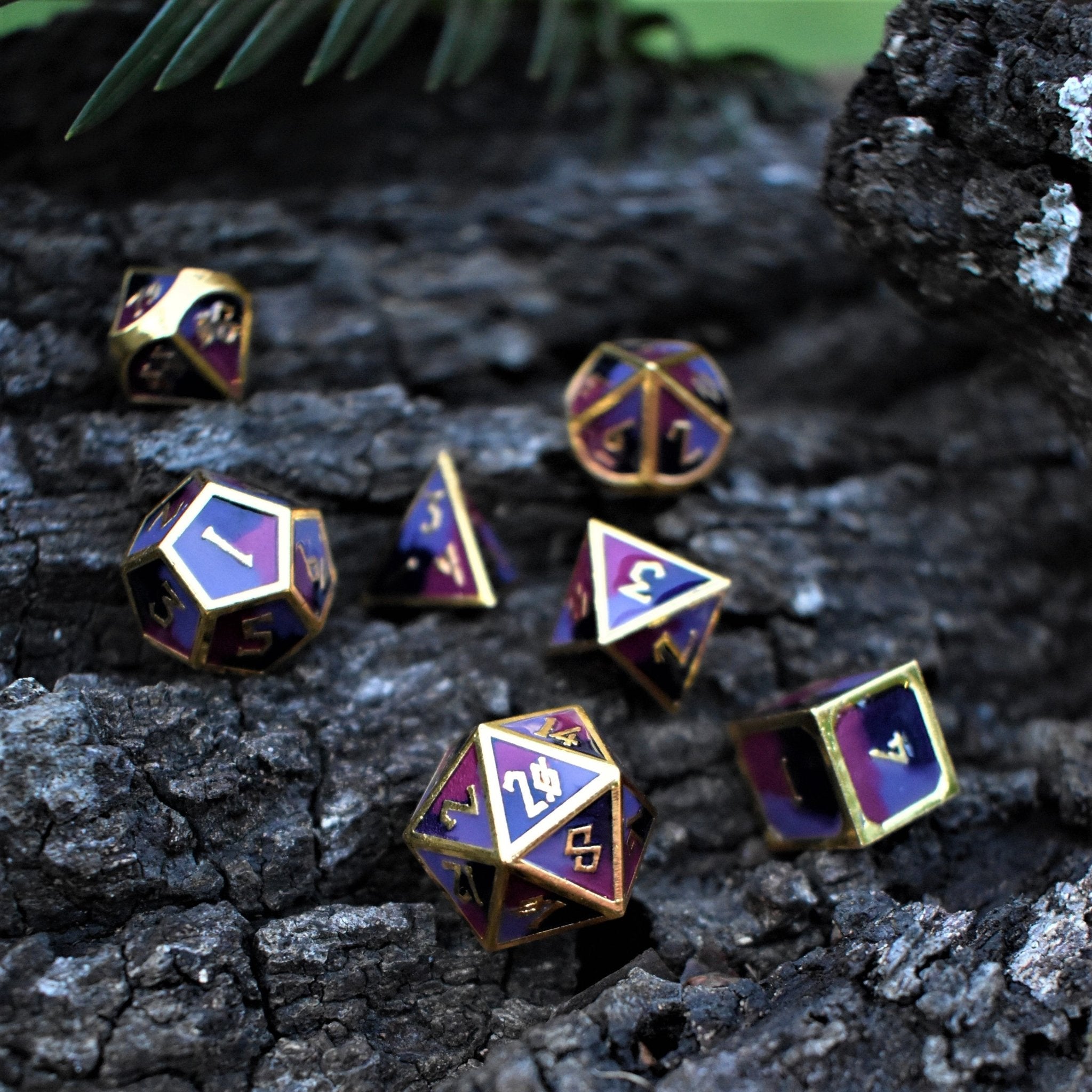 Vineyard Metal Dice Set - Misty Mountain Gaming - 2