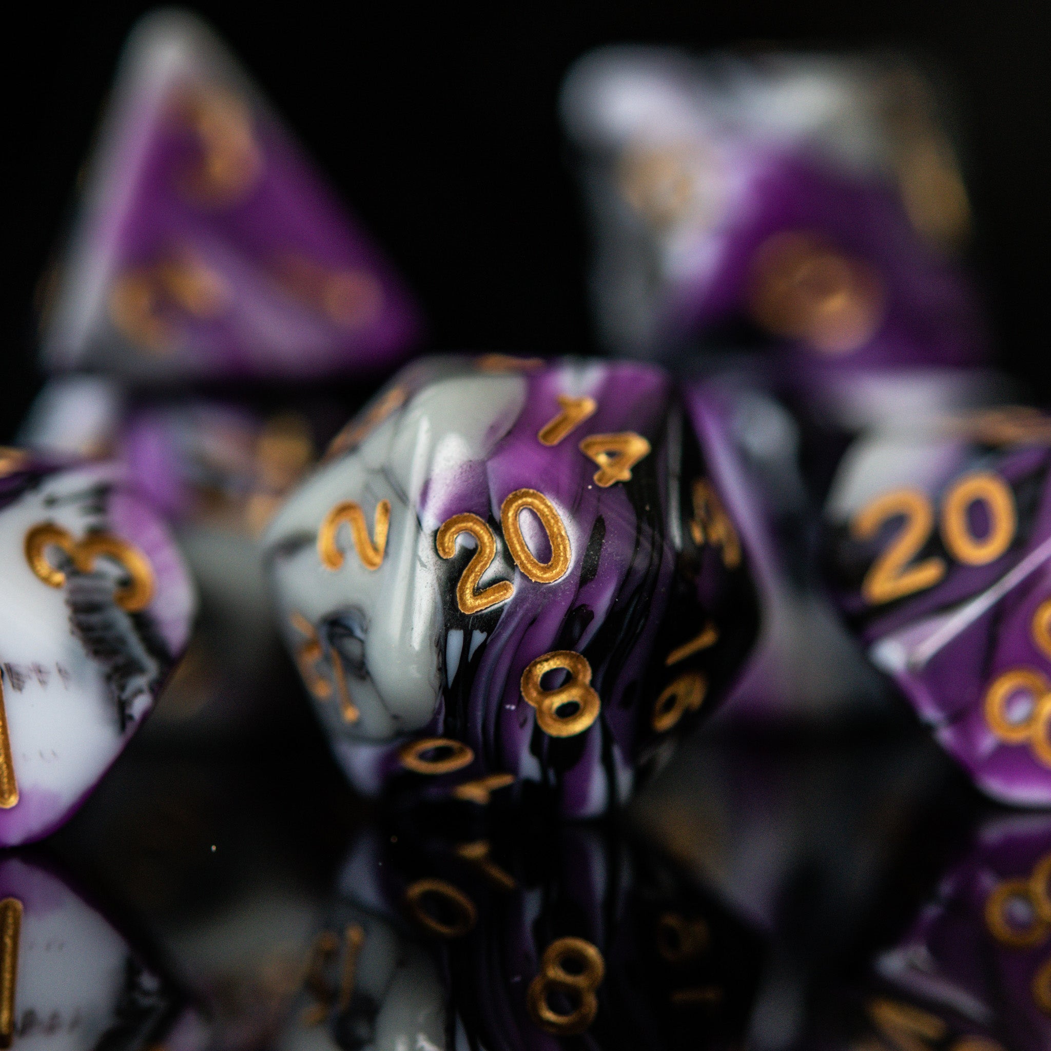 Visions of Nightmares Acrylic Dice Set - Misty Mountain Gaming - 2