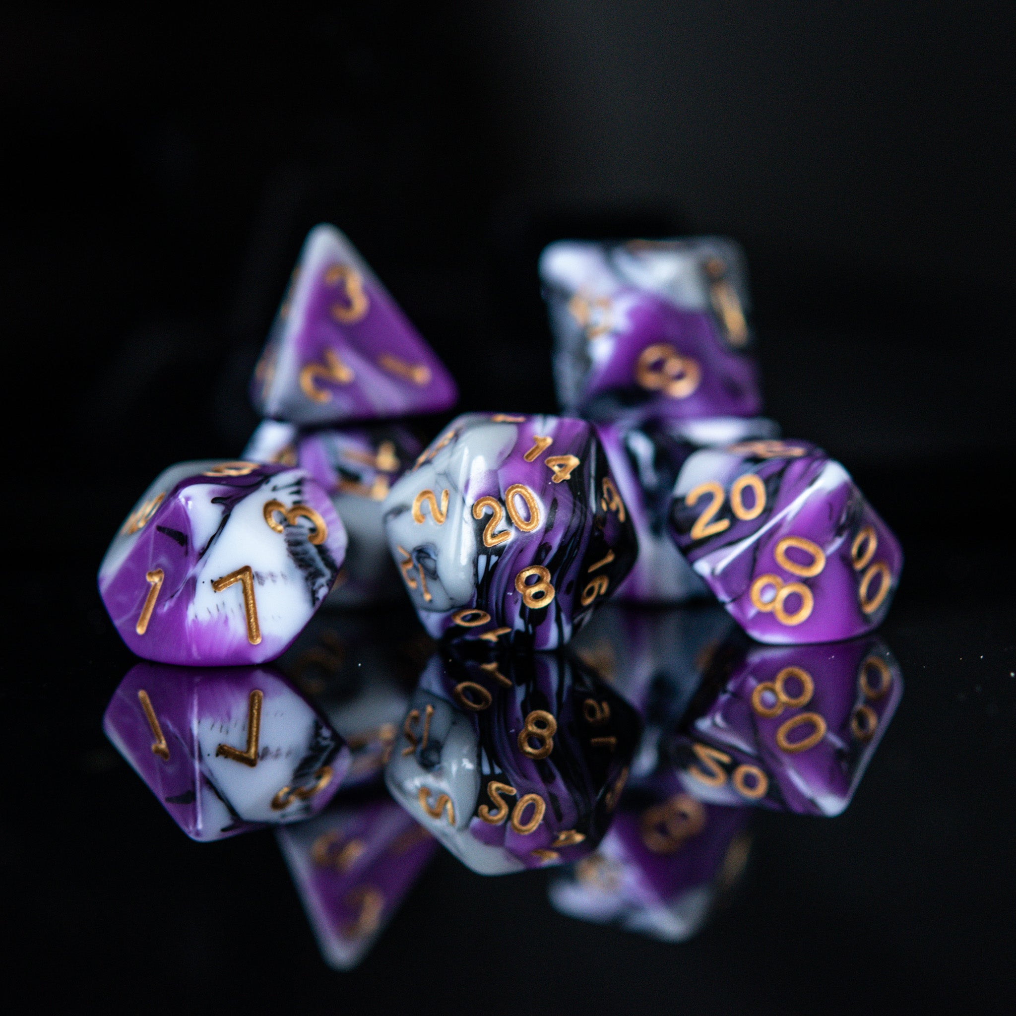 Visions of Nightmares Acrylic Dice Set - Misty Mountain Gaming - 1