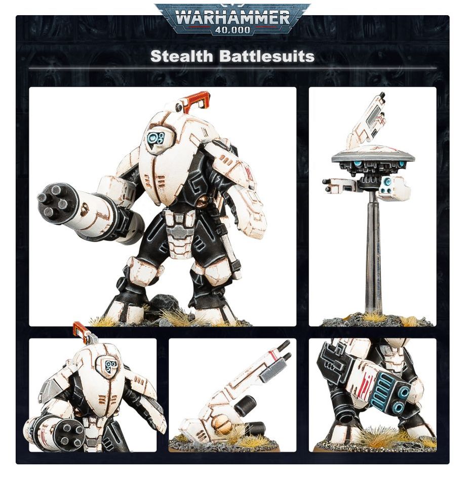 Warhammer 40,000 T'au Empire Stealth Battlesuits Set - Games Workshop - 3