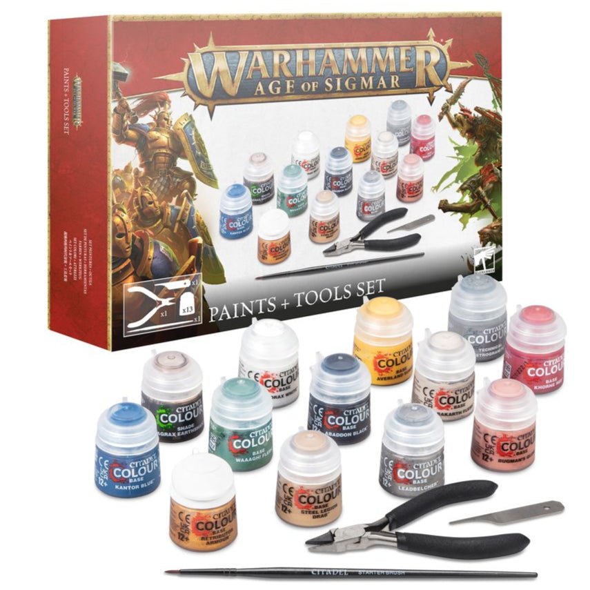 Warhammer Age of Sigmar Paints + Tools Set - Games Workshop - 1