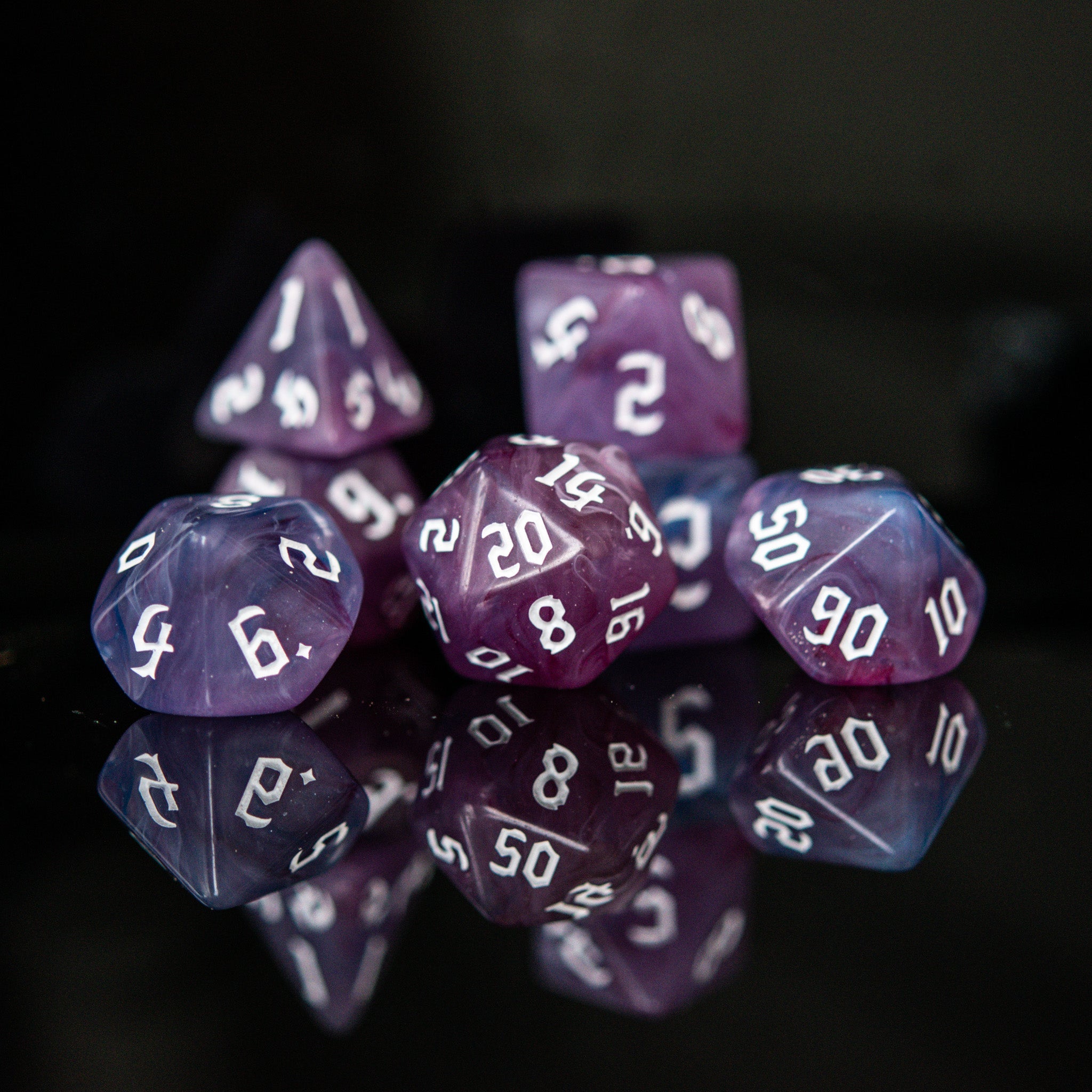 Warlock Class Acrylic Dice Set - Misty Mountain Gaming - 2