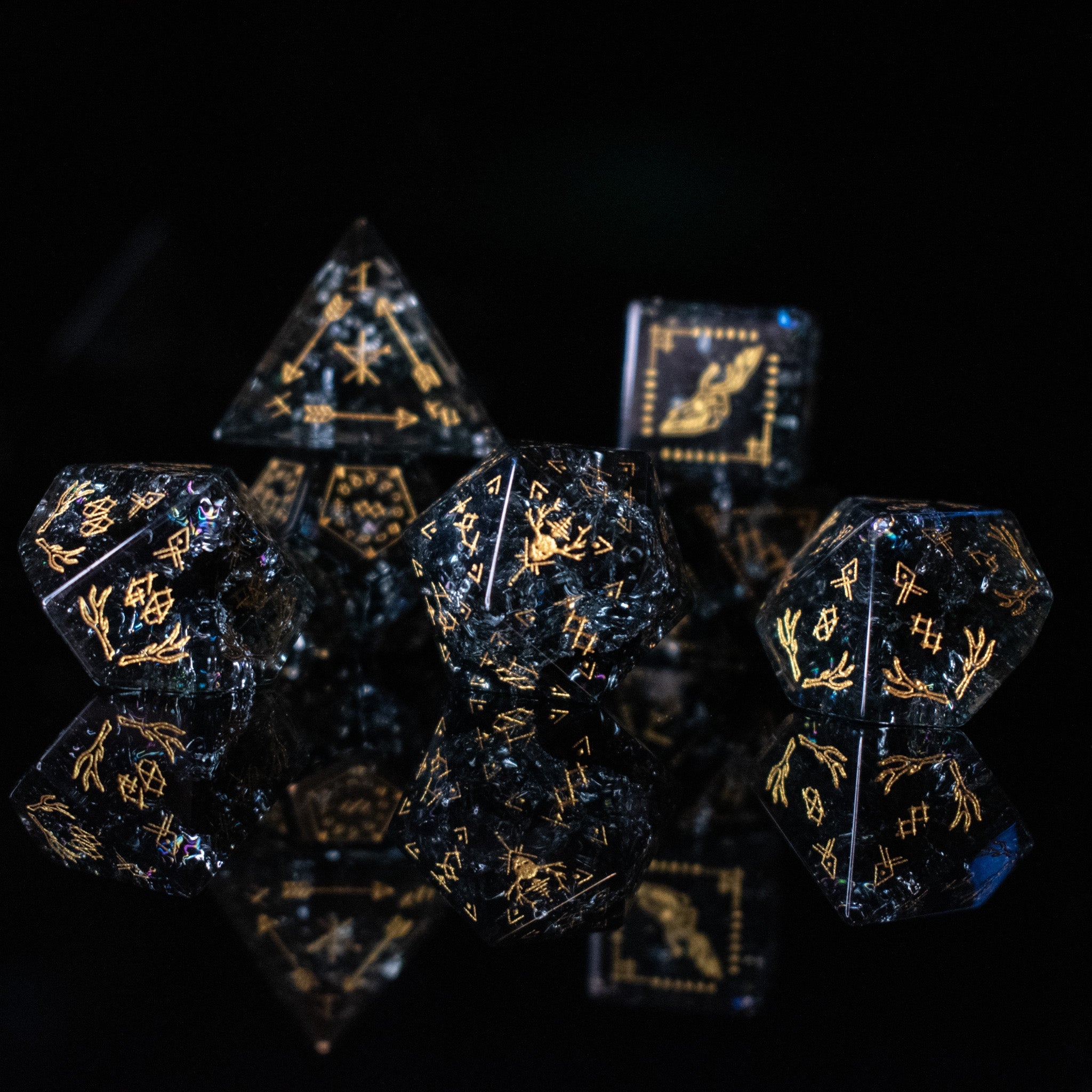 Wendigo Shattered Glass Dice Set - Misty Mountain Gaming - 1