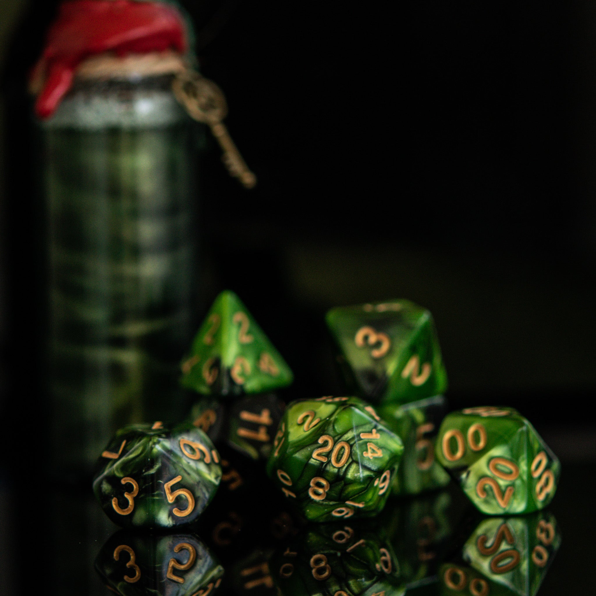 Witch of the Wood Acrylic Dice Set - Misty Mountain Gaming - 4