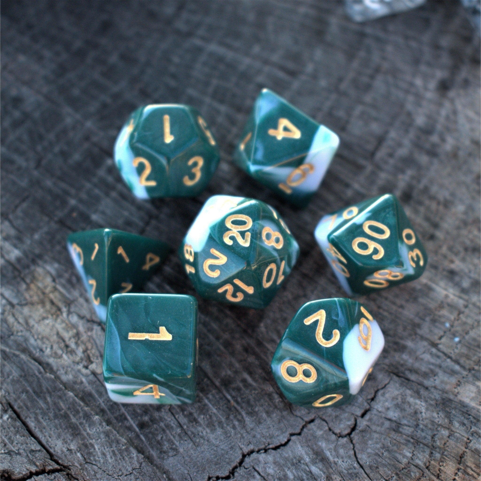 Witch's Poison Acrylic Dice Set - Misty Mountain Gaming - 1