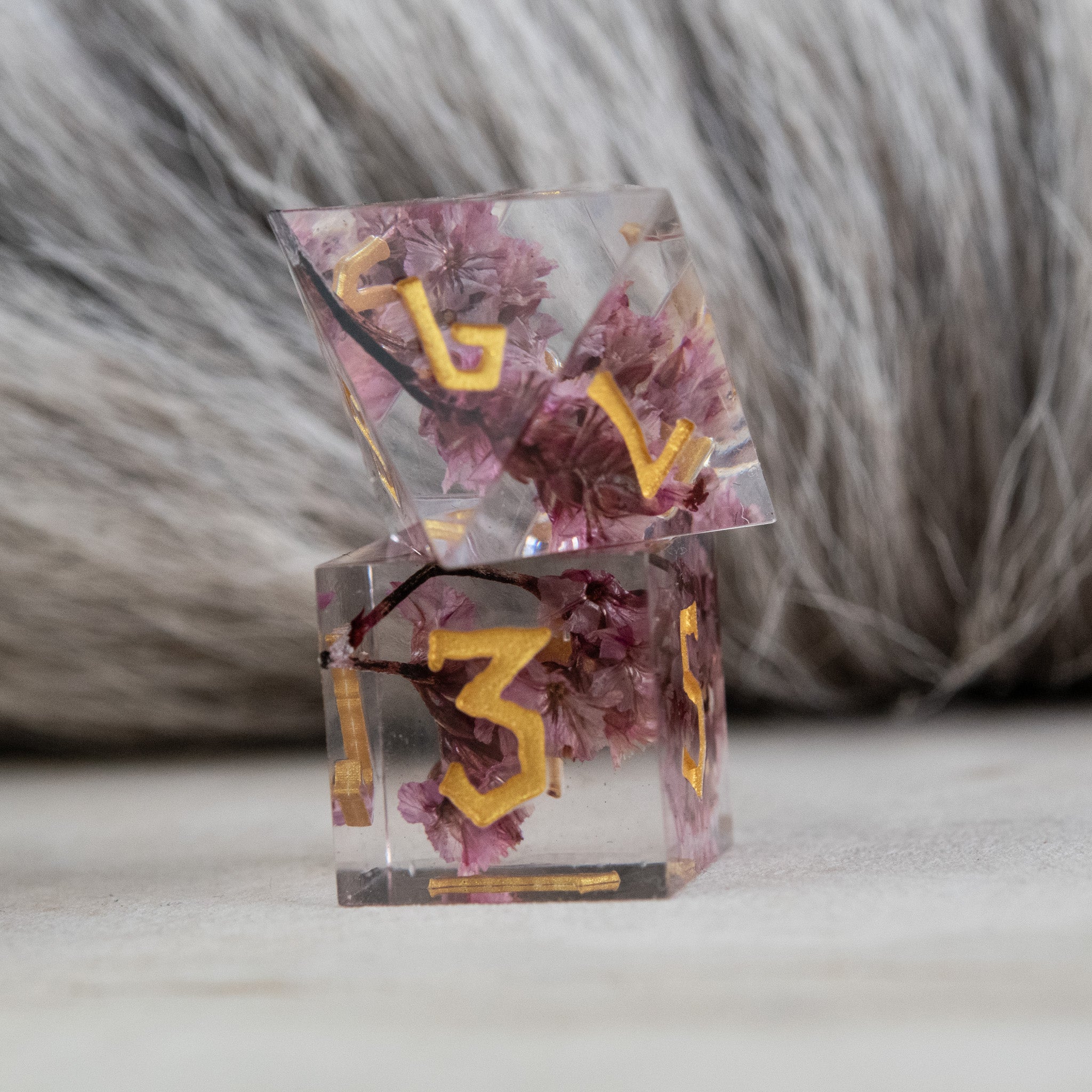 Wither and Bloom Sharp - Edged Resin Dice Set - Misty Mountain Gaming - 7