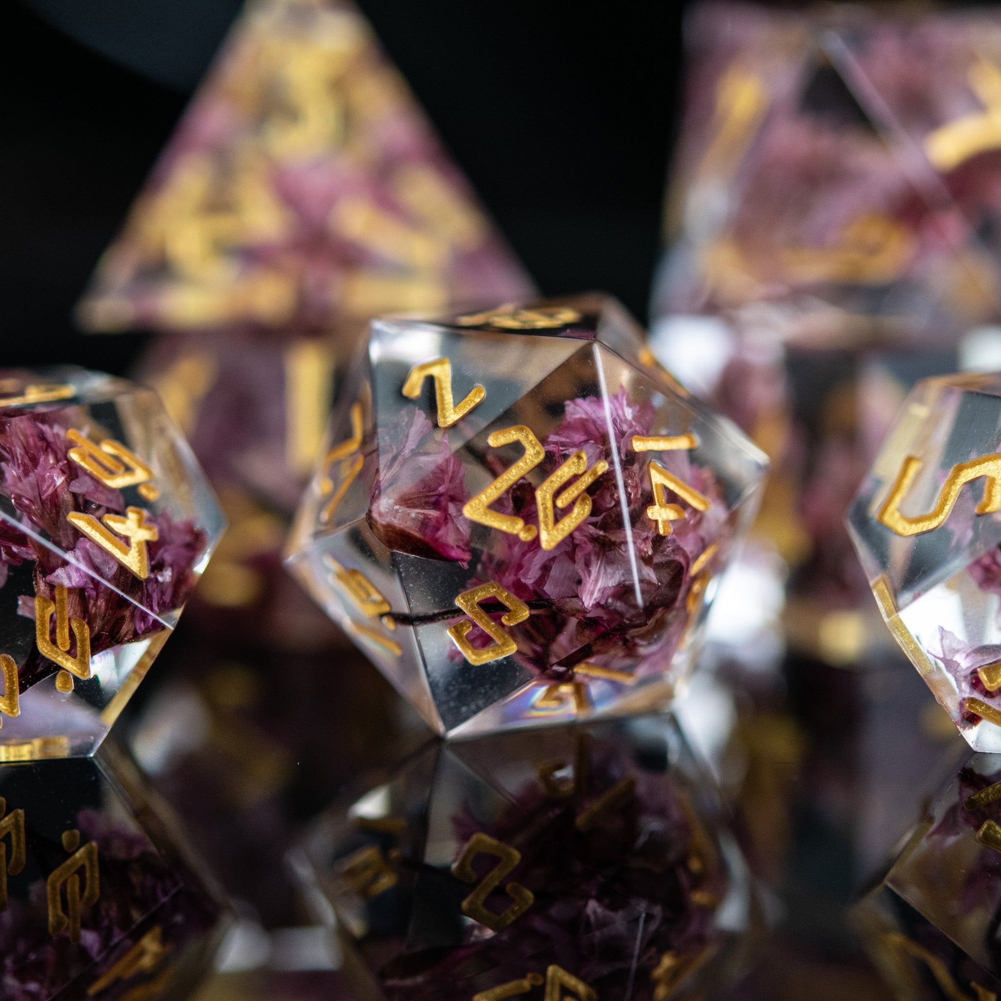 Wither and Bloom Sharp - Edged Resin Dice Set - Misty Mountain Gaming - 2