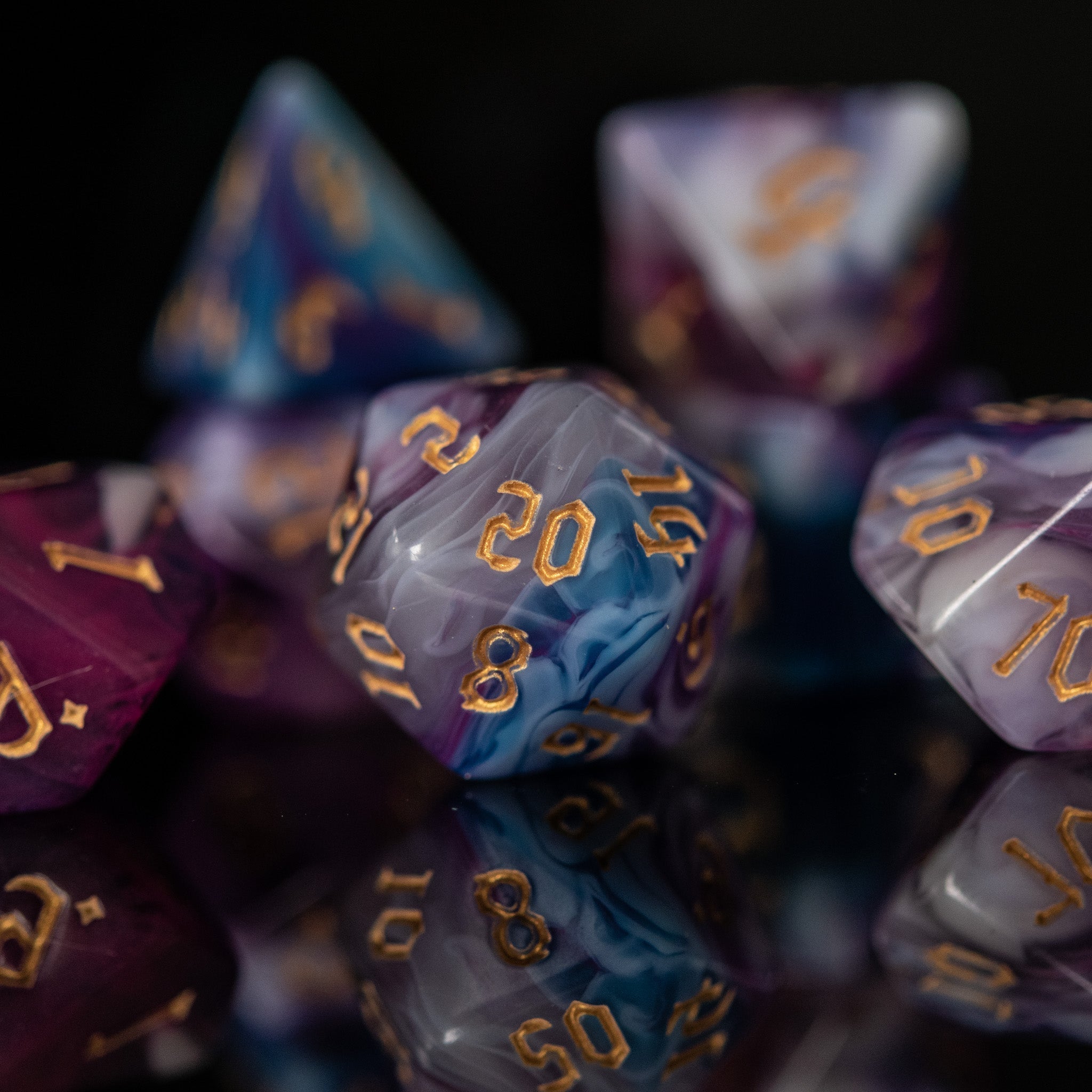 Wizard Class Acrylic Dice Set - Misty Mountain Gaming - 4