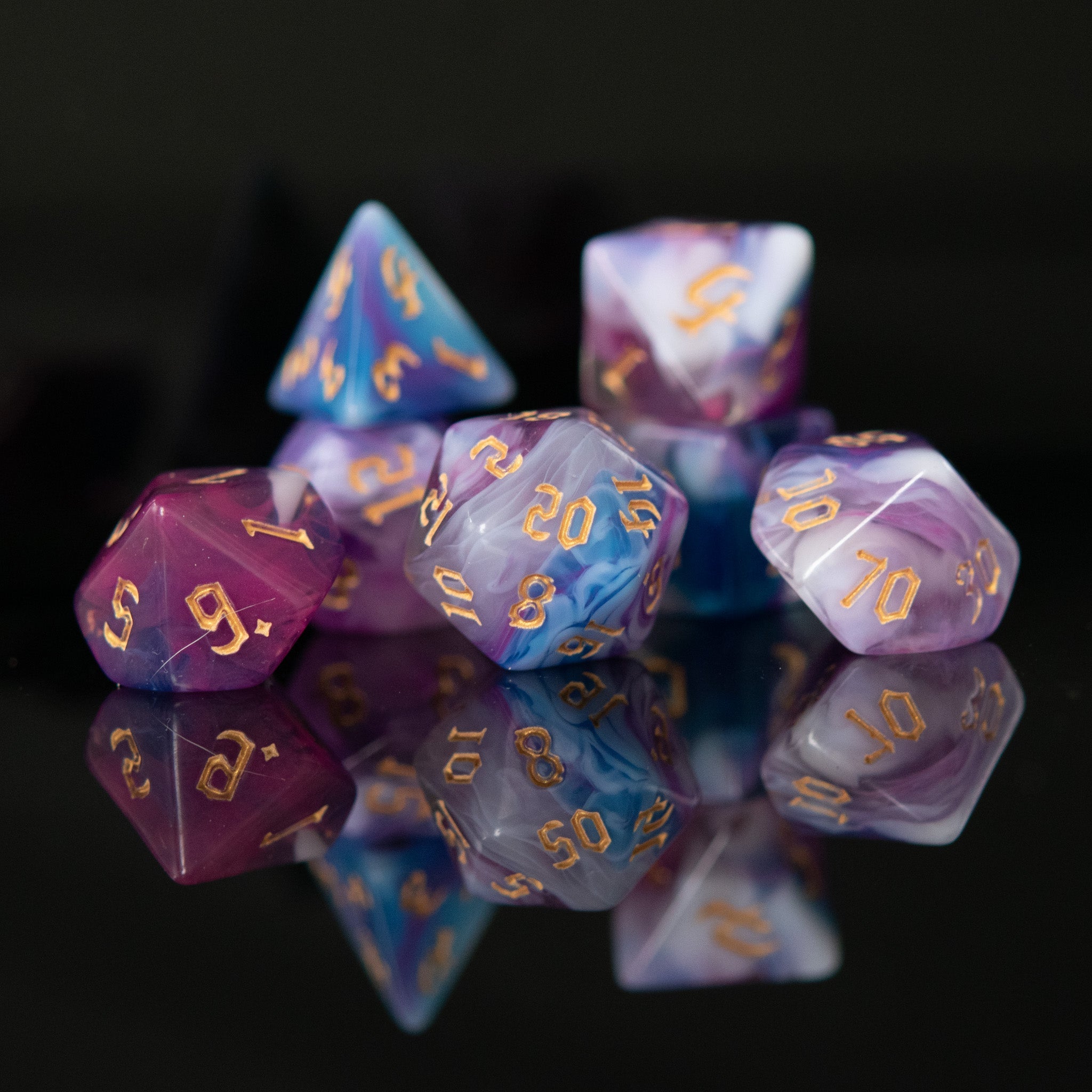 Wizard Class Acrylic Dice Set - Misty Mountain Gaming - 3