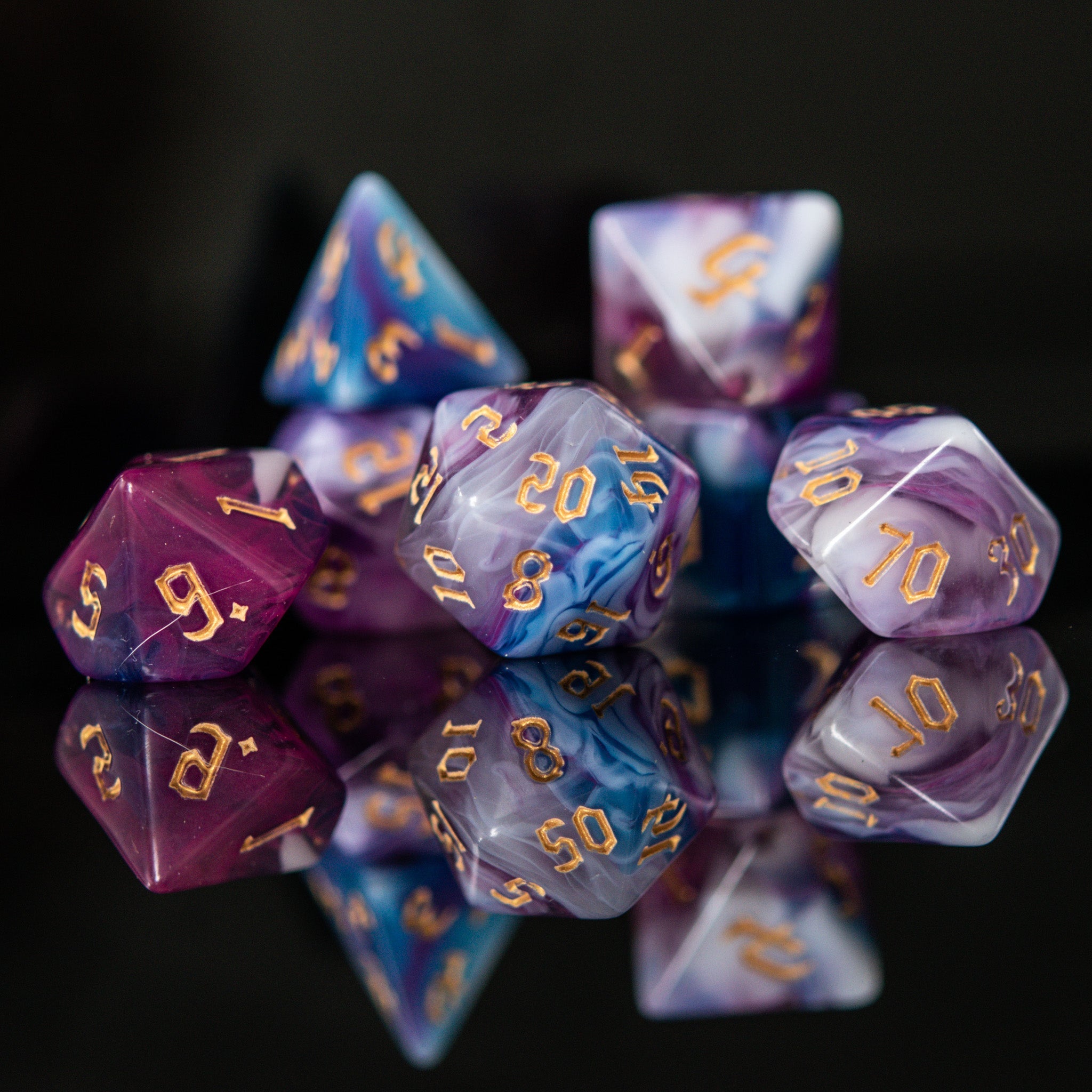 Wizard Class Acrylic Dice Set - Misty Mountain Gaming - 1