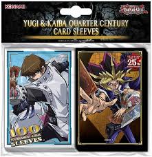 Yu - Gi - Oh! Yugi & Kaiba Quarter Century Card Sleeves (100 - pack) - Konami - 1