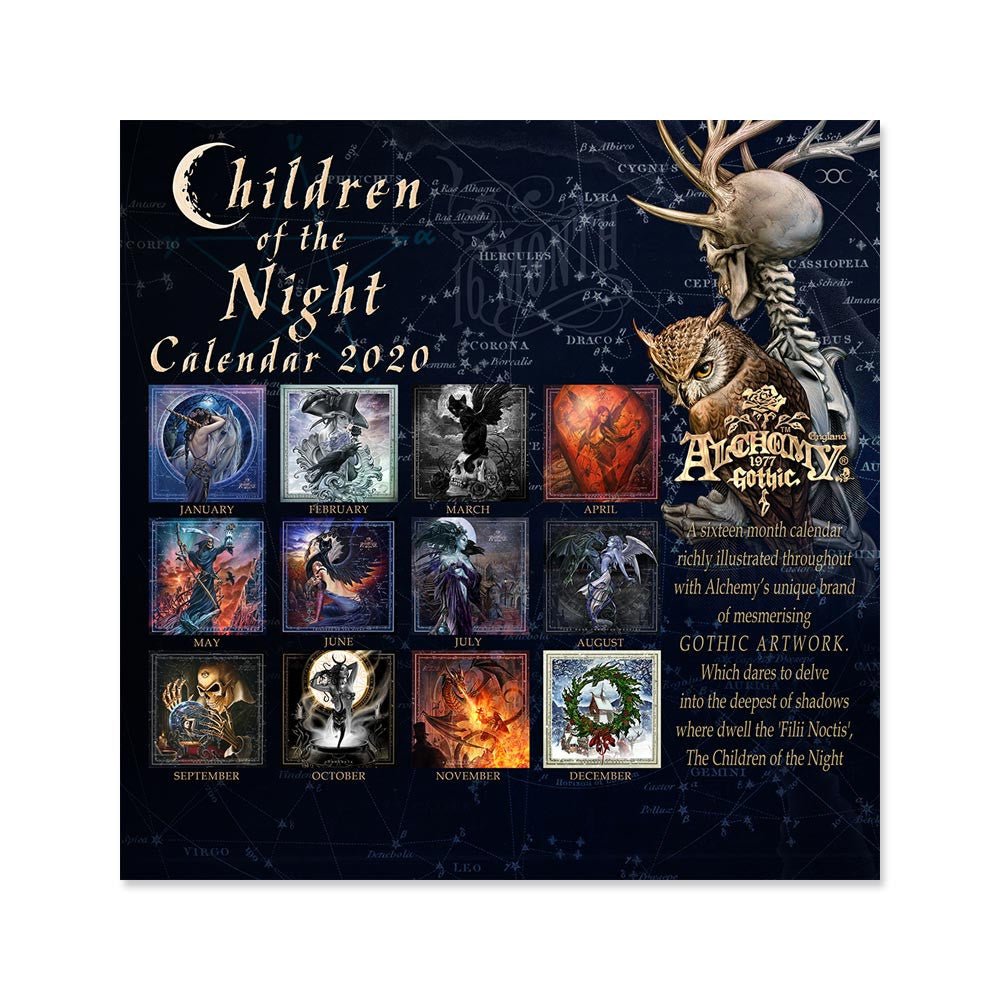 Alchemy "Children of the Night" 2020 Calendar - Alchemy of England - 2