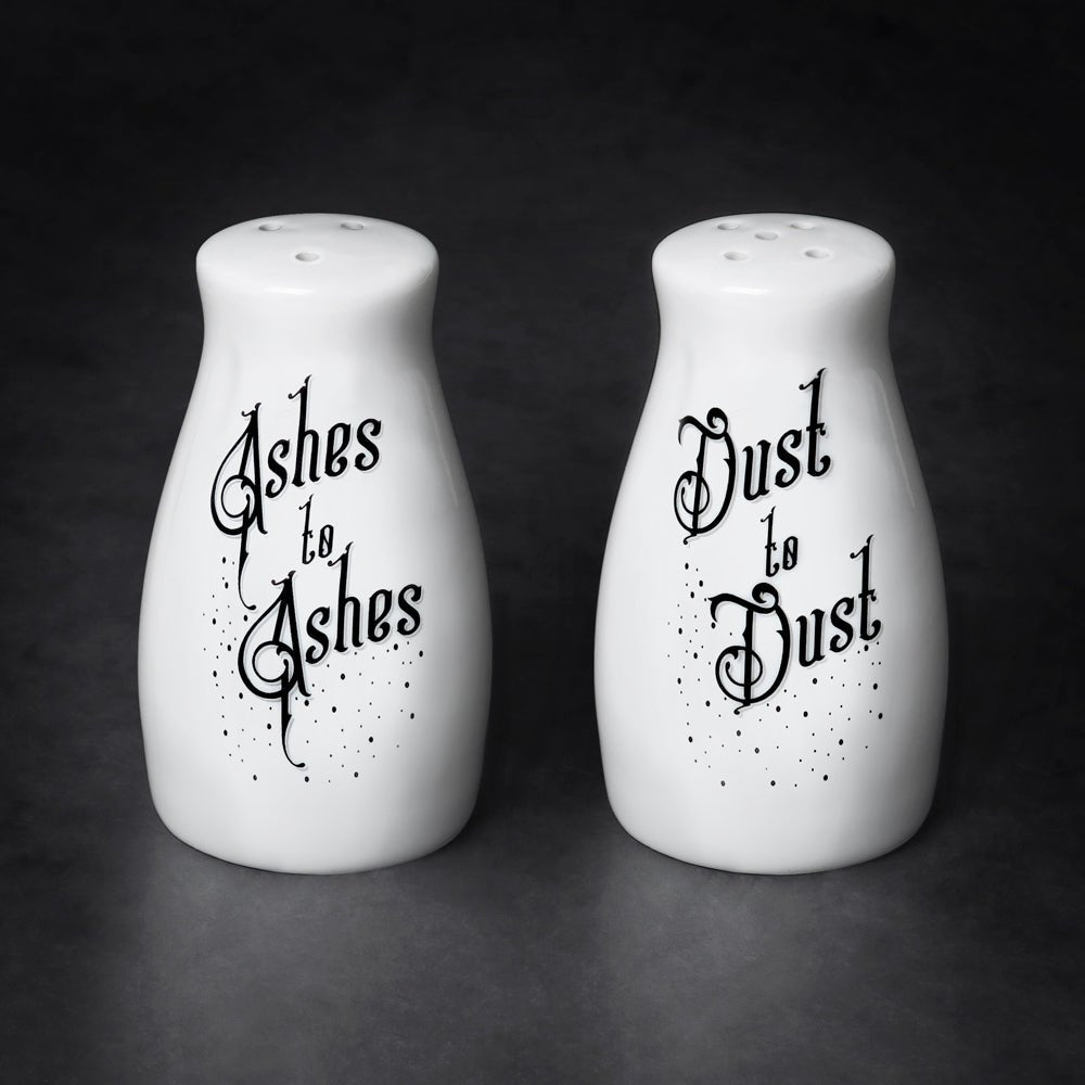 Ashes to Ashes/Dust to Dust Salt & Pepper Shaker Set - Alchemy of England - 1