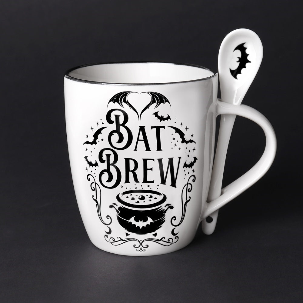 Bat Brew Mug Tea Cup and Spoon - Alchemy of England - 1