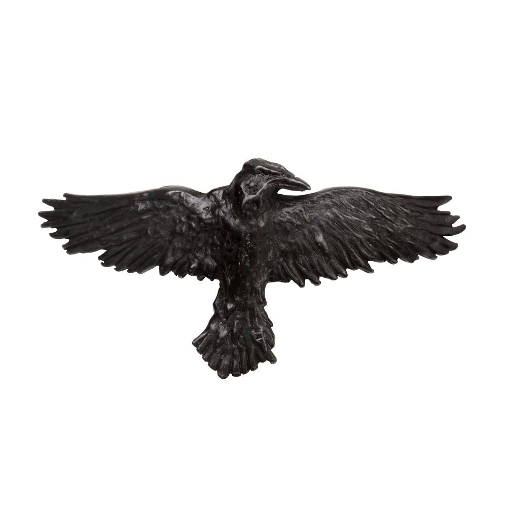 Black Raven Hair Slide Clip - Alchemy of England - 1