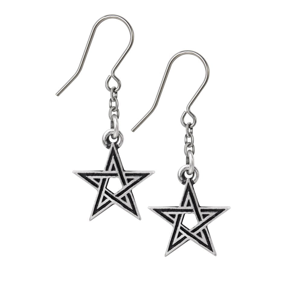 Black Star Earrings - Alchemy of England - 1