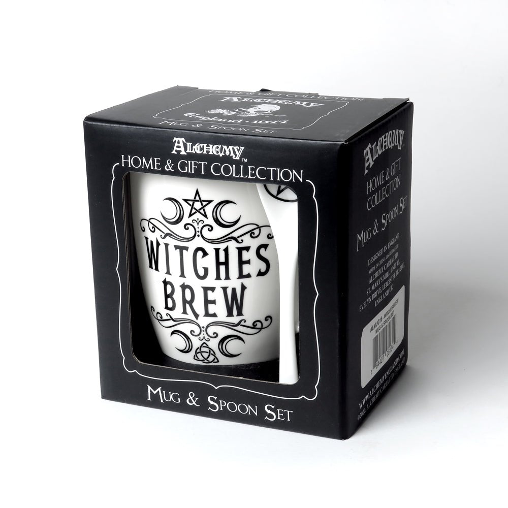 Crescent Witches Brew Mug Tea Cup and Spoon - Alchemy of England - 2