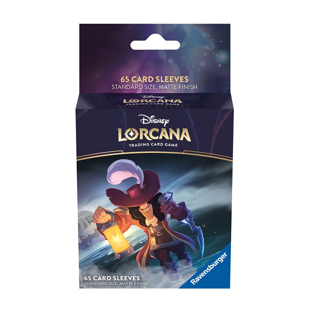 Disney Lorcana TCG Captain Hook Standard Card Sleeves, 65-Pack