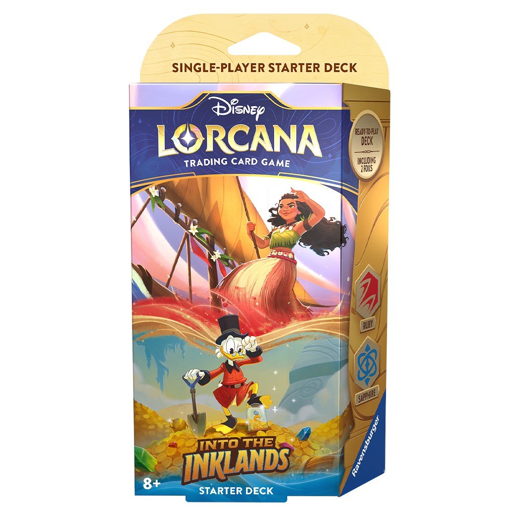 Disney Lorcana: Into the Inklands Starter Deck (Ruby & Sapphire) - Disney - 1