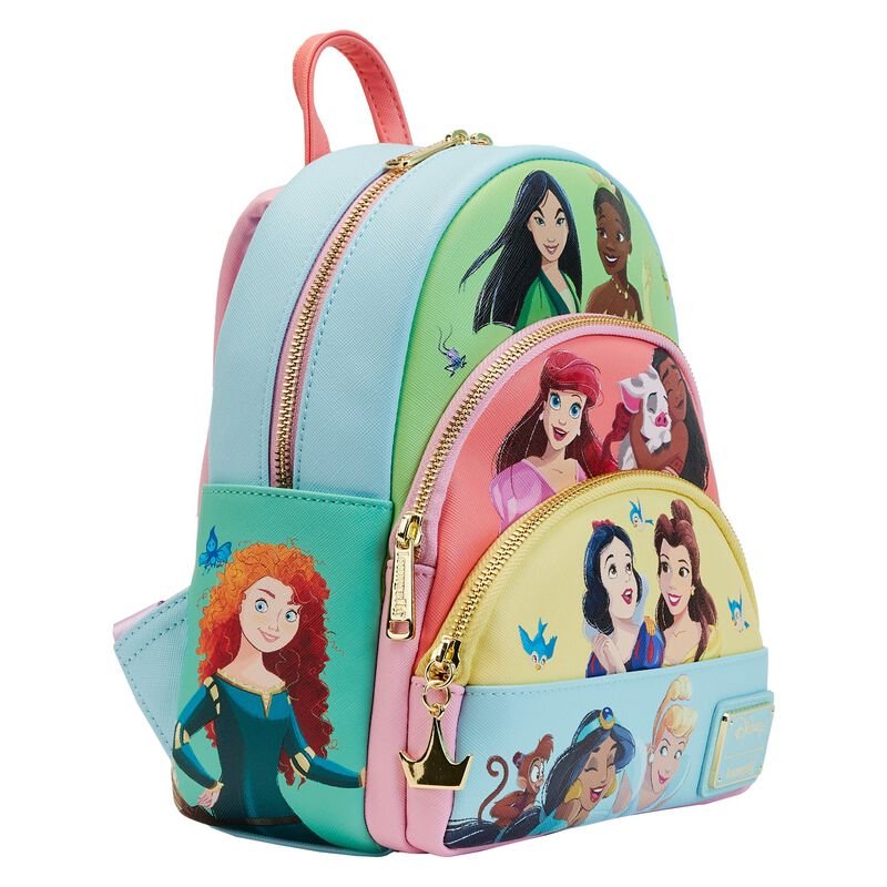 Disney Princess Triple Pocket Mini Backpack - Loungefly - 4