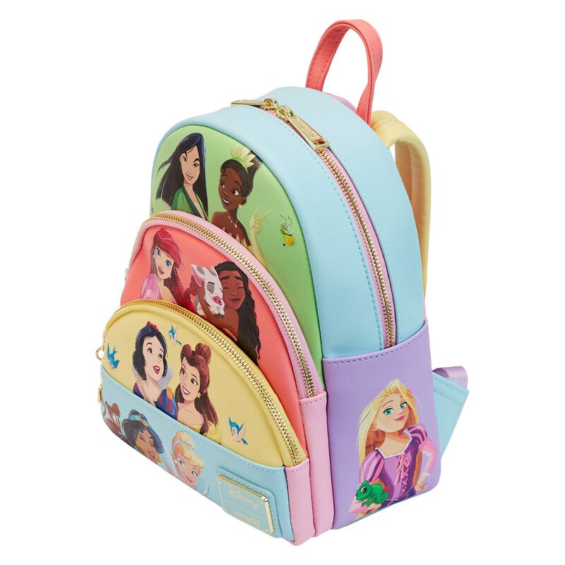 Disney Princess Triple Pocket Mini Backpack - Loungefly - 3