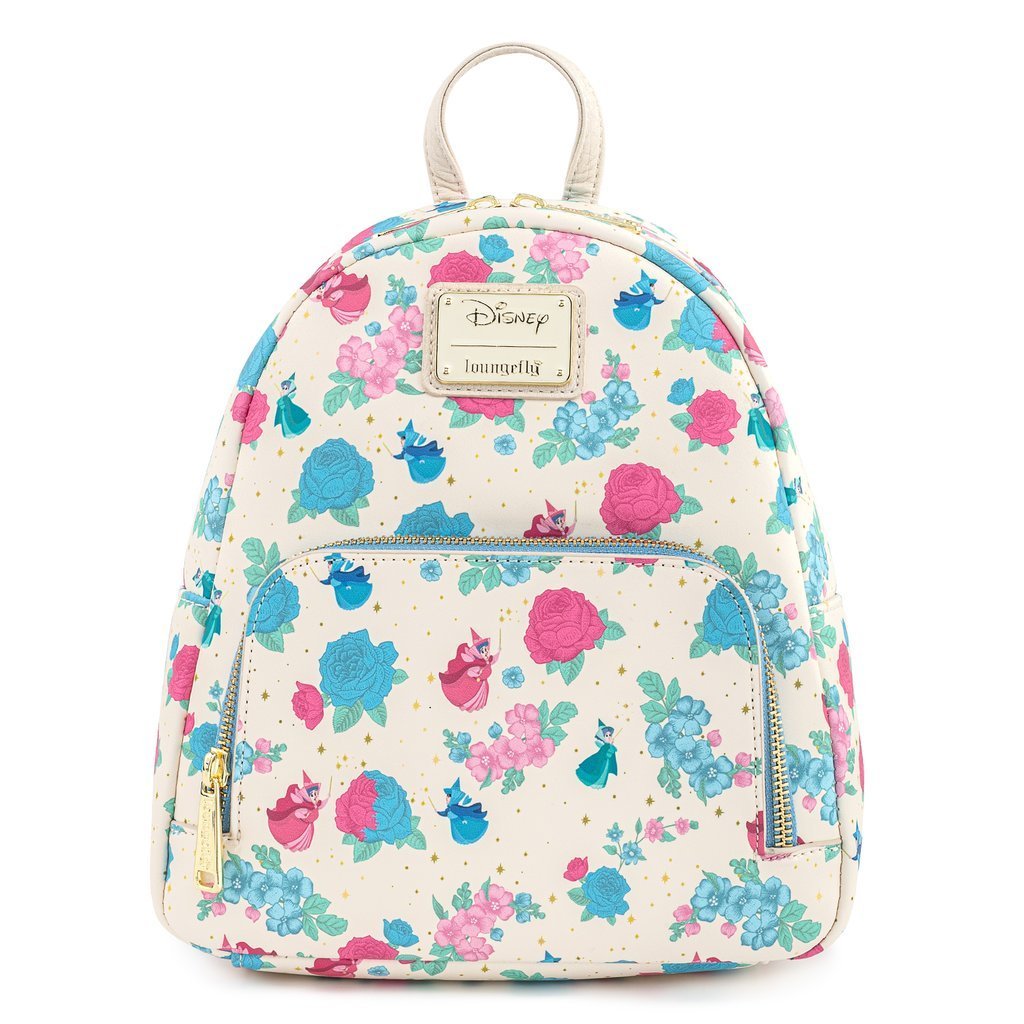 Disney Sleeping Beauty Floral Fairy Godmothers Mini-Backpack - Loungefly - 1