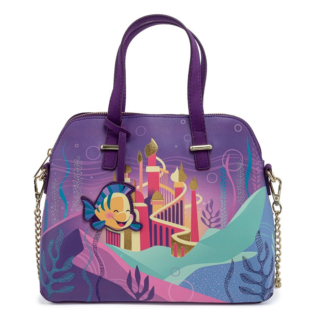 Disney The Little Mermaid Ariel Castle Crossbody Purse Bag - Loungefly - 1