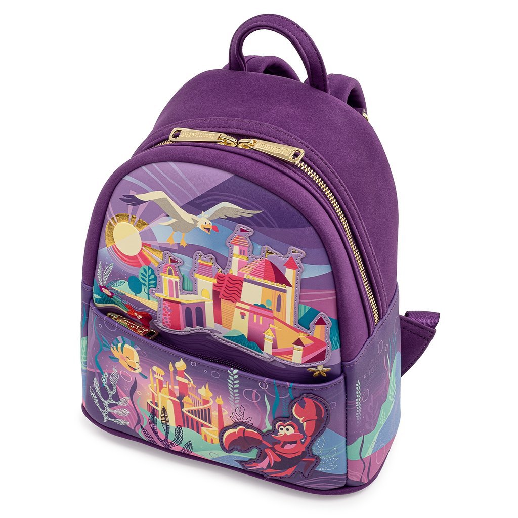 Disney The Little Mermaid Ariel Castle Mini-Backpack - Loungefly - 4