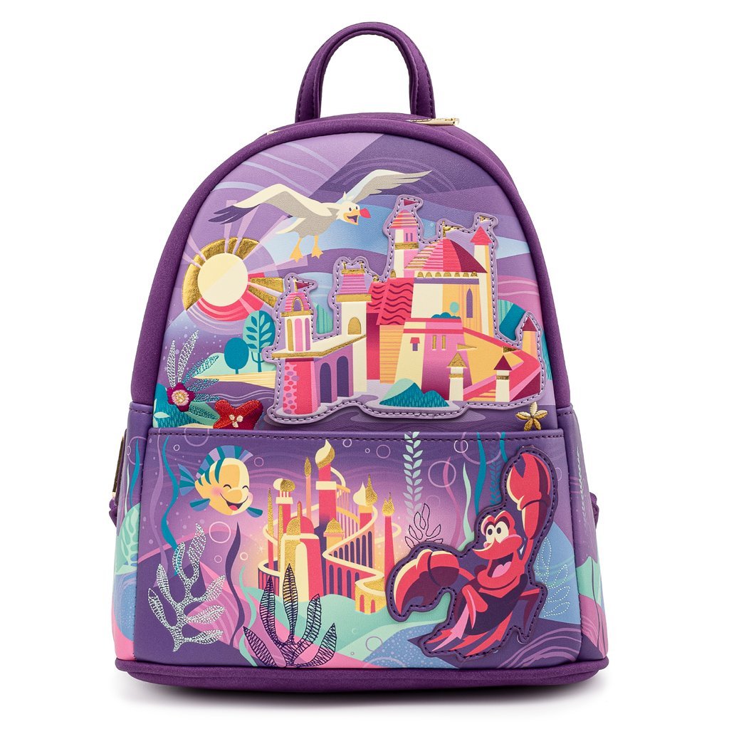Disney The Little Mermaid Ariel Castle Mini-Backpack - Loungefly - 1