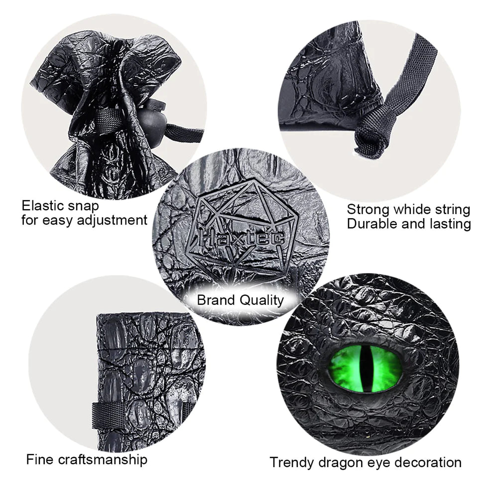 Dragon Eye Dice Bag, Green Eye - Haxtec - 3