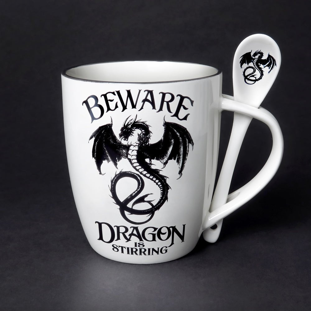 Dragon is Stirring Mug Tea Cup and Spoon - Alchemy of England - 1