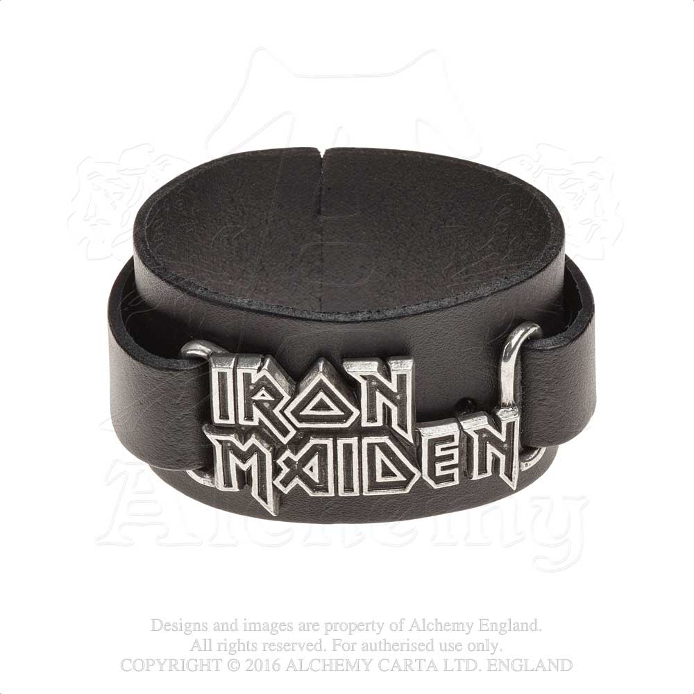 Iron Maiden: logo Wriststrap Bracelet - Alchemy of England - 1