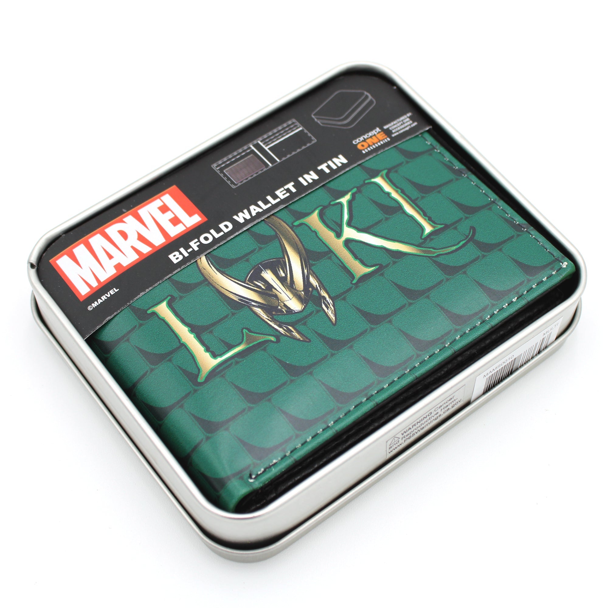 Marvel Loki Bi-Fold Wallet with Gift Tin - Concept One - 2