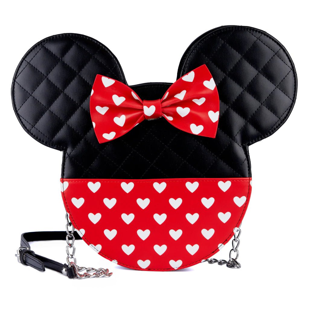 Mickey and Minnie Mouse Love Reversible Crossbody Bag - Loungefly - 1