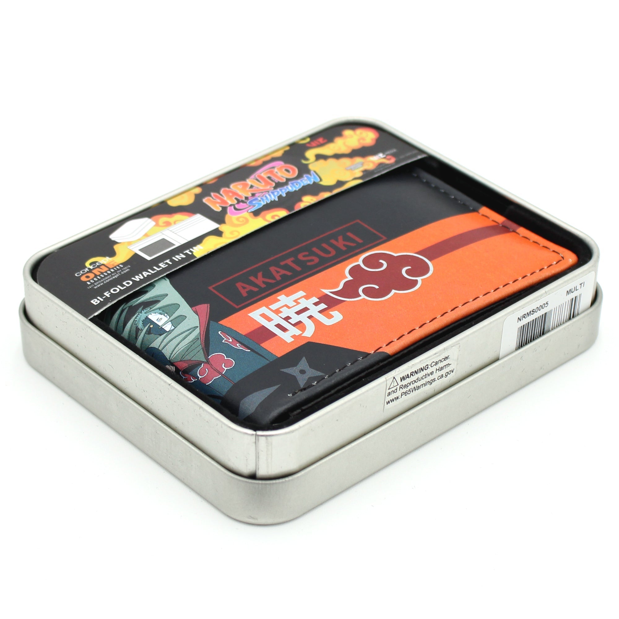 Naruto Shippuden Akatsuki Bi-Fold Wallet with Gift Tin - Concept One - 5